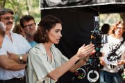 Paz Vega, en un momento del rodaje de su ópera prima como directora, ‘Rita’.