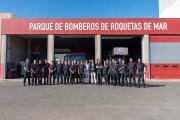 Bomberos en prácticas que se han incorporado al Consorcio de Bomberos del Poniente Almeriense.