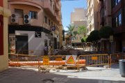 Obras en calle San Pedro.