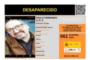 Cartel de Paulo Fernando, desparecido en Roquetas.