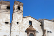 Imagen de la iglesia conventual de San Francisco, en Cuevas del Almanzora. Su torre será derribada de forma inminente.