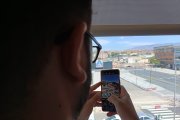 Vista desde la cámara de un teléfono móvil