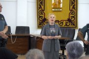 La concejala carbonera, Ángeles Carrillo, durante un acto reciente.