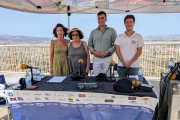 La edil María Gracia; la pregonera Beatriz Gómez; el alcalde Francisco García y el periodista y presentador del Hoy por Hoy Levante, Guillermo Mirón.