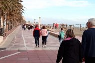 Paseo Marítimo de Almería capital, uno de los municipios donde más sube la población.