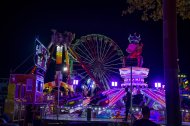 Zona de atracciones del Recinto Ferial.