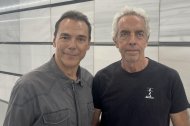 Mario Sanz junto al autor de esta entrevista, Antonio Hermosa.