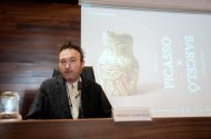 (Foto de ARCHIVO)
Miquel Barceló, durante la presentación en el Museo de Almería de la exposición 'Reflejos. Picasso x Barceló'.
Marian León / Europa Press
16/12/2025