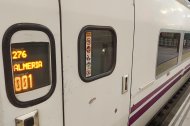 El Intercity Madrid-Almería se va a más de 7 horas de viaje siempre que no haya averías o incidencias por el camino.