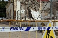 La Policía Local acordonó la zona.