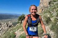 Evelina Bednarczyk, residente en Los Gallardos, en la prueba Maimon Trail en el Parque Natural Sierra María-Los Vélez.