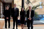 Adrian Tudorica, Ion-Mihai Stirbu, cónsul de Rumanía en Almería, María Floarea Pop y Rafael Quirosa-Cheyrouze y Muñoz.