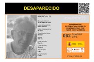 Cartel de búsqueda de Mario A. G.