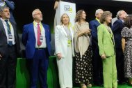 Julia Rojas, en el acto celebrado en el Teatro Real de Madrid.