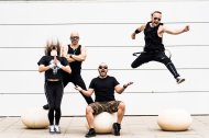 Los integrantes de Mister Sinmarc, banda almeriense de 'hard rock', en una imagen promocional.