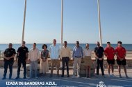 Izado oficial de las banderas azules de Mojácar.