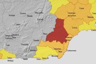 Los avisos previstos por la Aemet en Almería para este viernes.