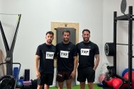 Los hermanos Javier, Ángel, Alejandro Melero por orden de izquierda a derecha.