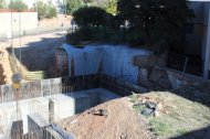 Construcción del búnker para el tercer acelerador lineal de Torrecárdenas.
