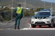 Control de carretera de la Guardia Civil