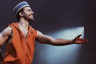 El actor almeriense Natán Segado como Giulio en el musical ‘Pretty Woman’. Foto: Imanol Fuentes.