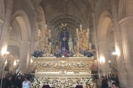 Nuestro Padre Jesús de las Penas en el Abandono de sus discípulos, aún sin secundarias, en el interior de la Virgen del Mar.