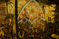 La Plaza de la Catedral durante el encendido de luces navideñas. Fotografía de G. N. Yacuzzi.