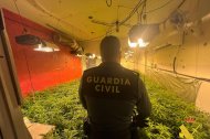 Archivo de la incautación de Marihuana en Vícar de la Guardia Civil.