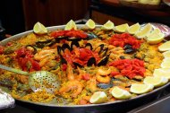 Paella de marisco.