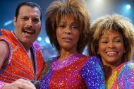 Freddie Mercury, Whitney Houston y Tina Turner en una imagen hecha con IA.