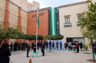 Día de la Bandera, celebrado en la sede de la Delegación del Gobierno de la Junta de Andalucía.