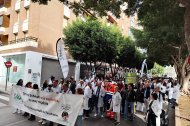Manifestación sanitaria contra el nuevo Estatuto Marco, este jueves 11 de diciembre, en el marco de la huelga médica del 9 al 12 de diciembre.