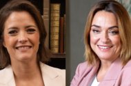 Las presentadoras María Casado y Toñi Moreno.