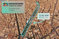 El mapa de la San Silvestre de Almería 2025, que ha decidido cambiar su recorrido para la XVIII edición.
