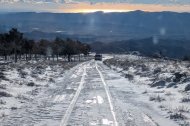 Imagen de nieve en el Calar Alto el pasado 22 de diciembre de 2025.