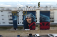 Imagen del mural protagonizado por José Mercé.