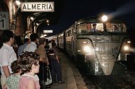 El primer tren Talgo que llegó a Almería para sustituir a los trenes TER que venían funcionando hasta entonces. 28 de septiembre de 1980.