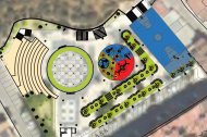 Diseño de cómo lucirá el Parque San Pablo de Olula del Río tras su remodelación.