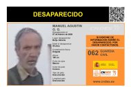 Cartel del Centro Nacional de Personas Desaparecidas.