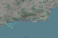 Desvío del vuelo procedente de Asturias al Aeropuerto de Málaga.
