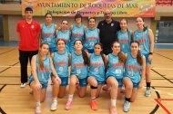 Foto de familia del Junior Femenino CB Almería.