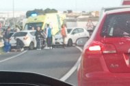 Imagen del accidente en Pampanico.