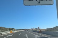 Zona en obras en la autovía del Almanzora.