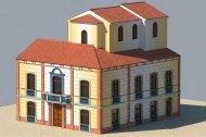 Vista en 3D del proyecto de rehabilitación y ampliación del histórico edificio del Casino.