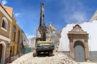 Imagen de la Iglesia de San Francisco tras la demolición de la torre.