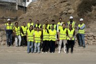 Estudiantes de la Universidad de Granada en su visita a Adra