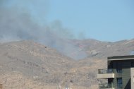 El humo y las llamas son visibles desde Almería capital.