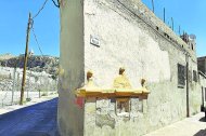 La fuente de la Polka se ha hecho más visible tras el derribo de las casas de la calle Hércules