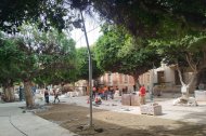 Imagen de archivo de las obras del Paseo de Almería