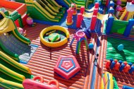 Un parque hinchable pensado para toda la familia